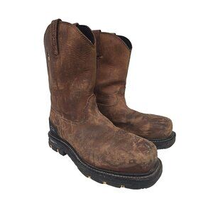 Dakota Men's 8" Comp. Toe Comp. Plate Western Safety Boots 8700 Brown Size 11M